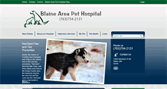 Desktop Screenshot of blainepethospital.com